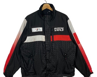 Chaqueta cortavientos vintage Blizzak Vrx3 con cremallera, talla L, color negro.