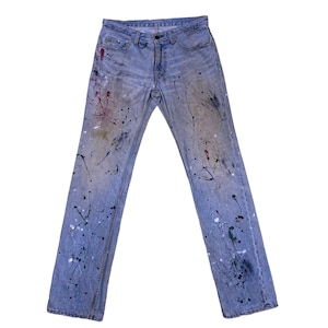 SS06 Number Nine Painted D-ring Crying Heart Pain Denim Jeans - Etsy