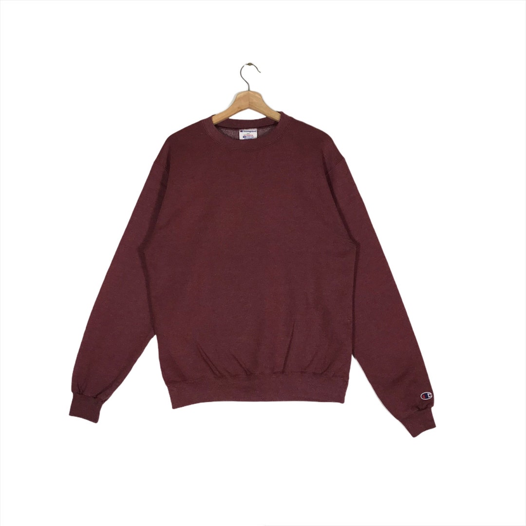 Champion burgundy crew neck hotsell
