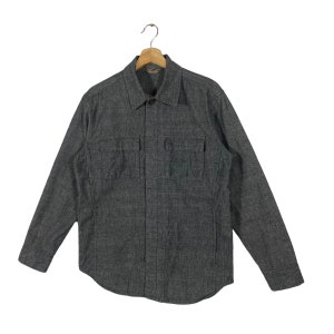 Vintage 90s Alexander Julian Chambray Button Jacket M Size image 3