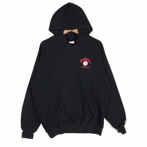 Vintage 90s Renaissance Volleyball Hoodie Sweatshirt L Size Black Colour