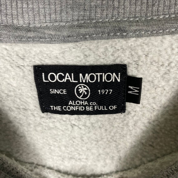 Vintage Local Motion Sweatshirt M Size Grey Colour - image 7