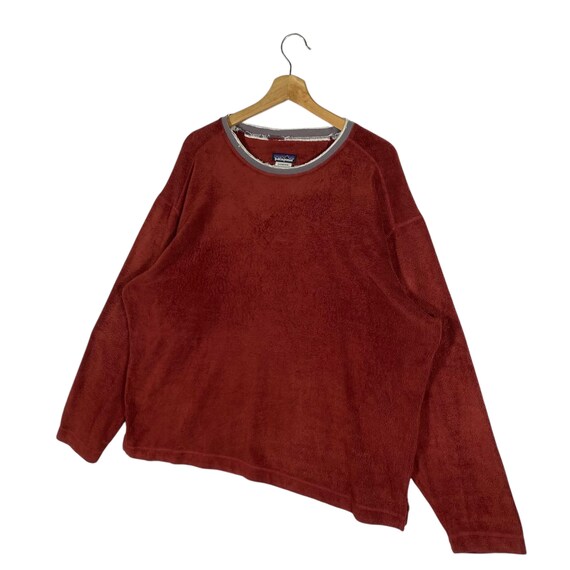 Vintage Patagonia Rhythm Fleece: Maroon Long Sleeve (XL Fit) - Etsy