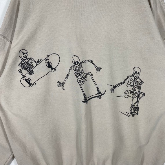 Skeletons on skateboards sweatshirt shop