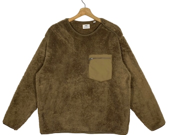 Uniqlo X Engineered Garments Fleece Pullover - Brown, Size L - Etsy UK