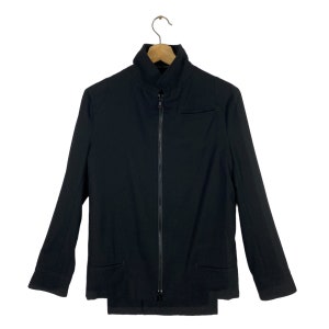 Vintage 90s Y&#39;s Yohji Yamamoto Wool Jacket Zipper Black Colour Size 1
