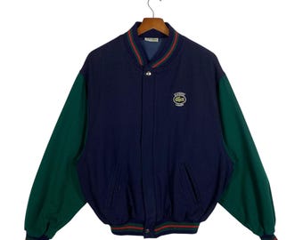 Vintage Lacoste Varsity Bomber Wool Jacket Size 48/3 (M) Colour