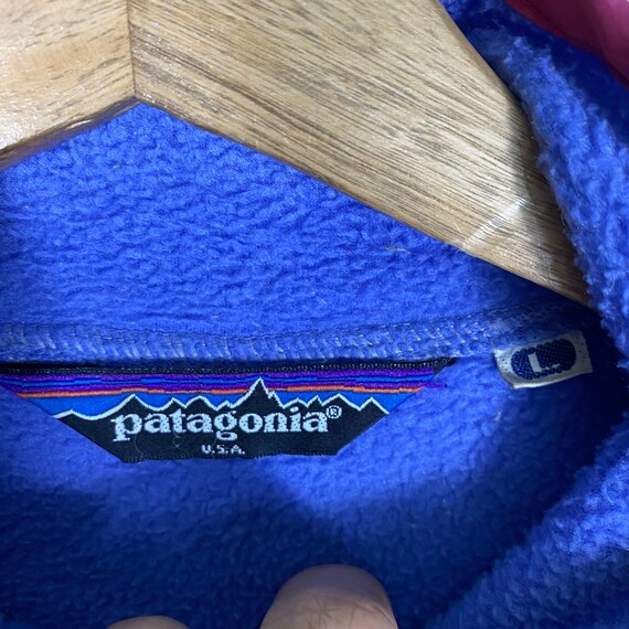 Vintage Patagonia  Fleece Half Button L Size But … - image 8