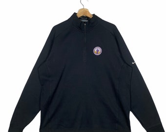 Vintage Nike Golf Half Zip Sudadera XL Tamaño Color Negro