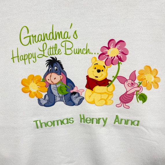 Vintage 90s Pooh Thomas Henry Anna Sweatshirt L S… - image 4