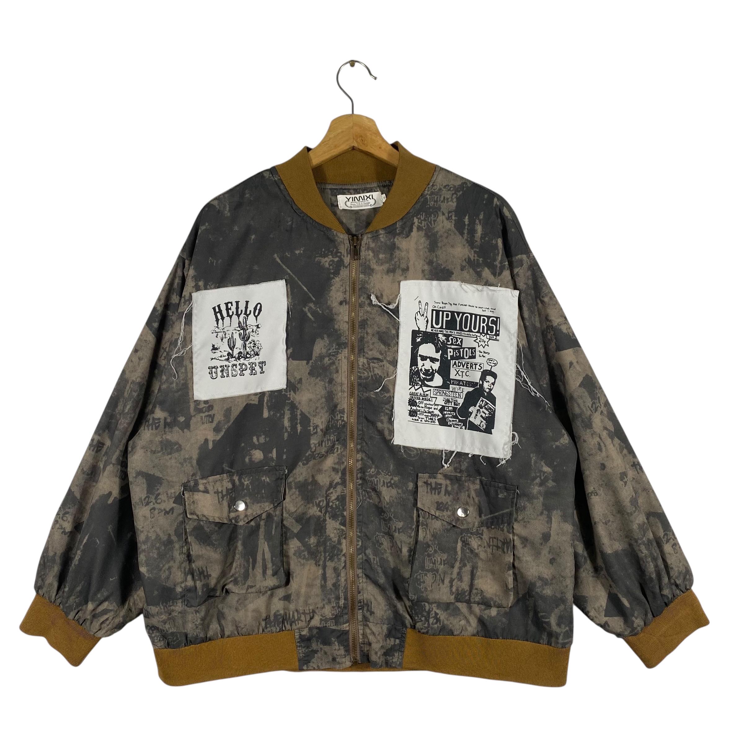 ジャケット・アウター military design bomber jacket Yimixi T.M.X Design Bomber Jacket Size 2 (M/L) Size Brown Colour