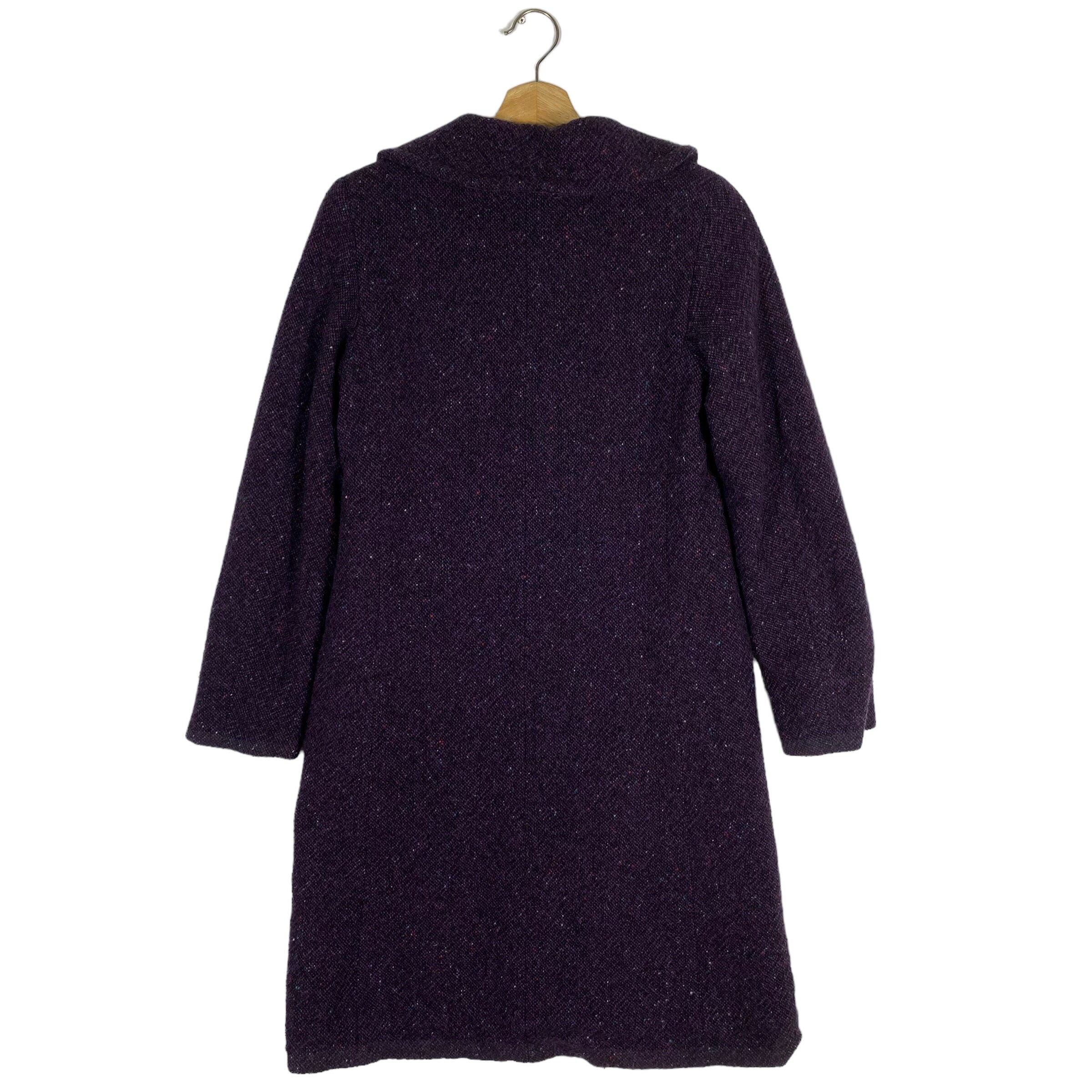 Vintage Agnes B Wool Button Jacket Size 36 Purple Colour - Etsy