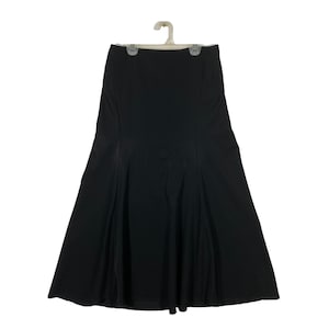 Vintage Yohji Yamamoto Midi Skirt Black Colour
