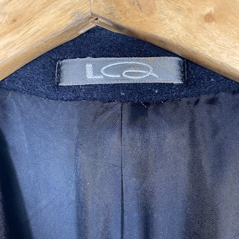 Giacca vintage Yohji Yamamoto LQ doppiopetto in lana, taglia L (corrisponde a una M), colore nero. immagine 7