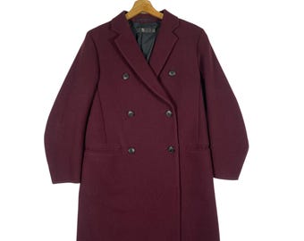 Jil Sander +J ユニクロ ダブルブレスト ウール オーバーコート 
