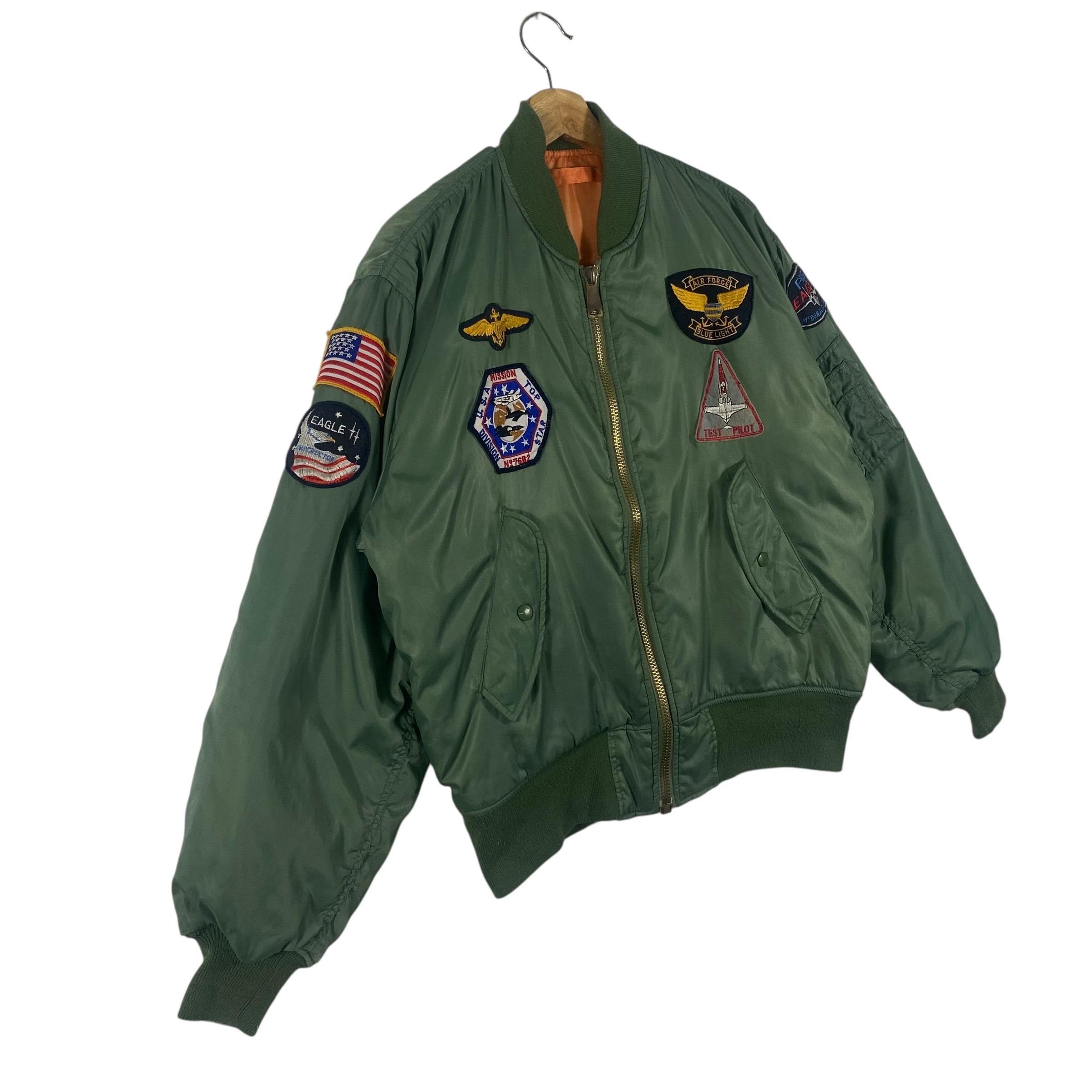 Vintage 90s Flyers Mens Intermediate MA-1 Reversible Bomber Jacket