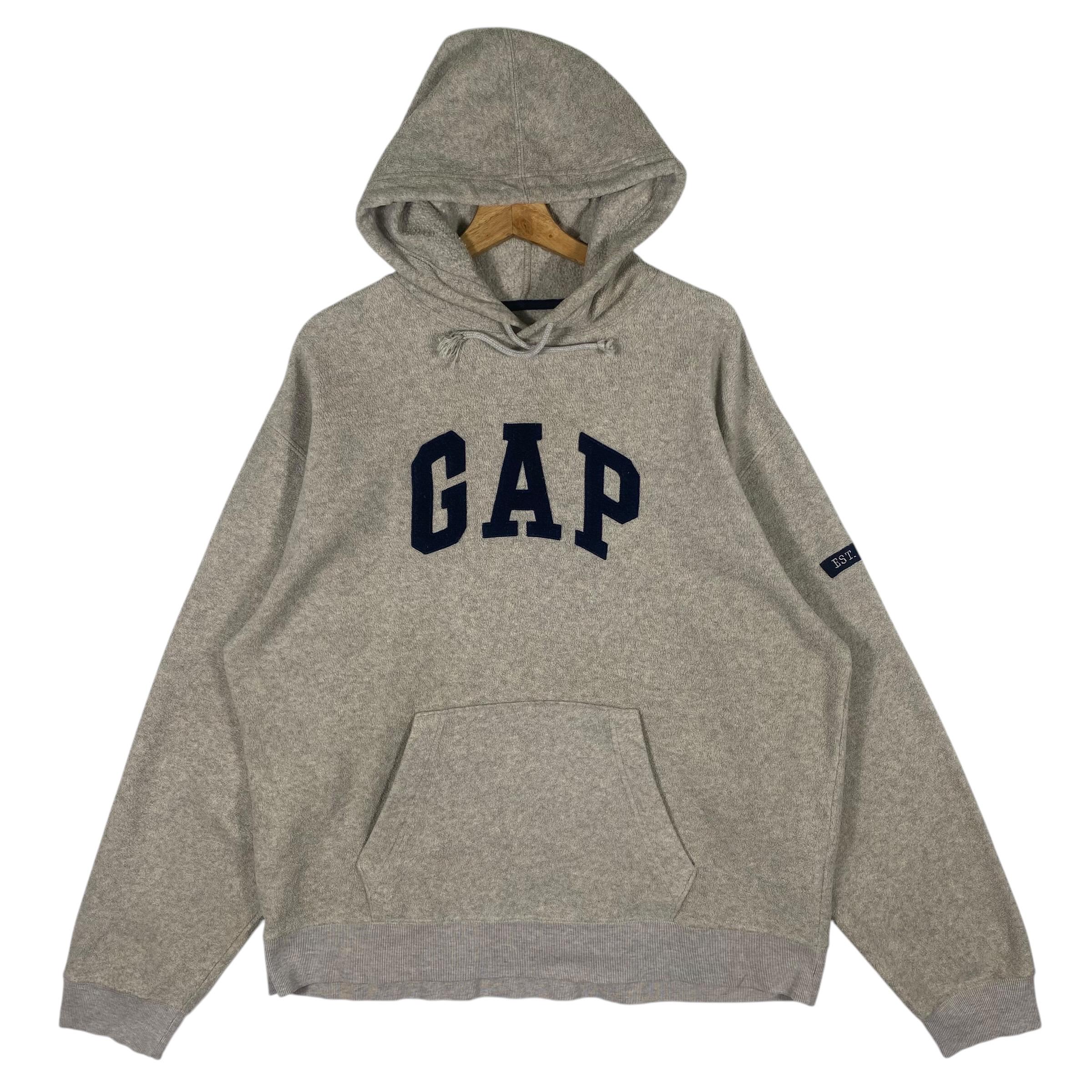 Vintage Gap Sweatshirt Hoodie Fleece L Size Grey Colour - Etsy