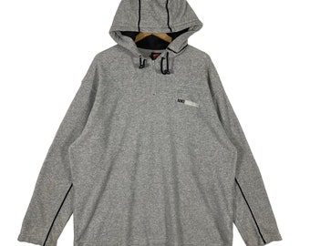 Vintage Nike Basketball Fleece Half Zip Sweatshirt XL Size Grey Colour