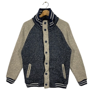 Vintage Beams Heart Jacket Zipper/Button M Size Grey Colour