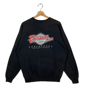 Vintage Balboa Beach Company Sweatshirt L Size Black Colour