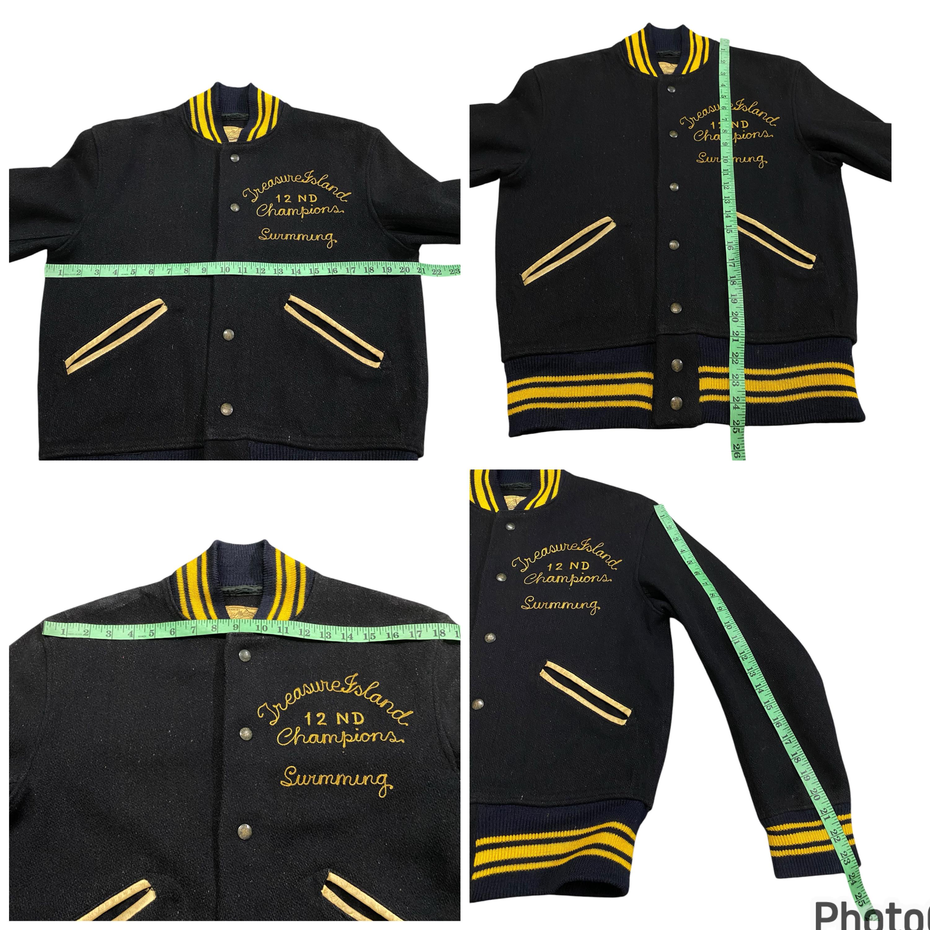Vintage 60s H.L Whiting Los Angeles Varsity Jacket Size 38