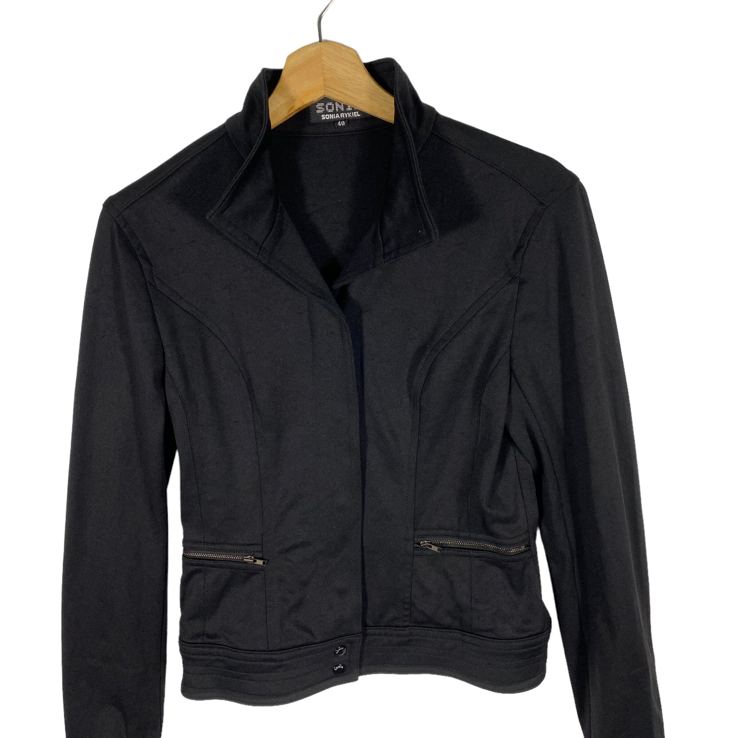 【ヴィンテージ】ジャケット- Sonia Rikiel Vintage Sonia Rykiel Button Jacket Size 40 (s) Black Colour