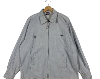 Vintage Blueversion H.S. Jeans Hickory Stripes Jacket L Size Blue/White Colour