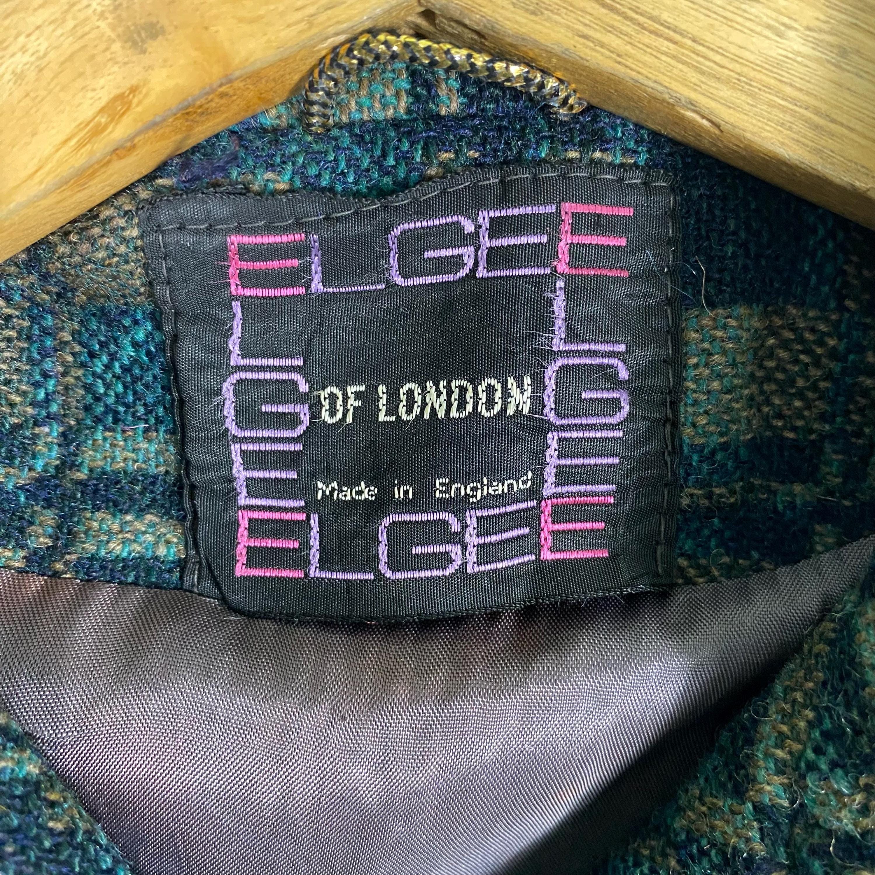 Vintage 60s Elgee of London Wool Long Button Jacket Size XS/S
