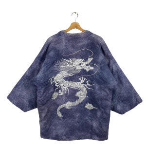 Vintage 90s Kimono Dragon L Size
