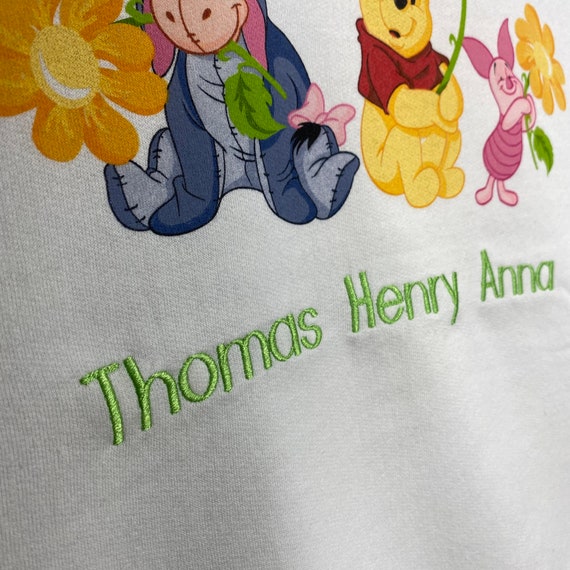 Vintage 90s Pooh Thomas Henry Anna Sweatshirt L S… - image 5