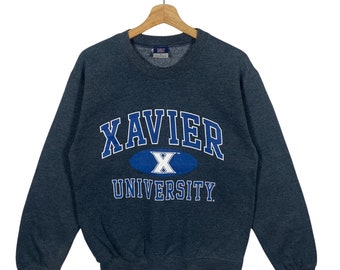 Vintage Xavier University Sweatshirt S Size Color Dark Grey