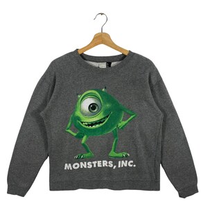 Vintage Monsters Inc Felpa S Taglia Grigio Colore