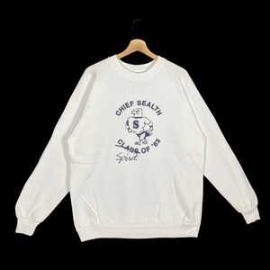 Vintage 90s Chief Sealth &#39;63 Spirit Sweatshirt - White