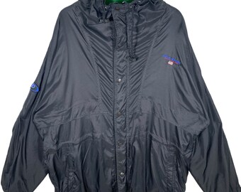 Vintage Polo Sport Ralph Lauren Jacket L Size Black Colour