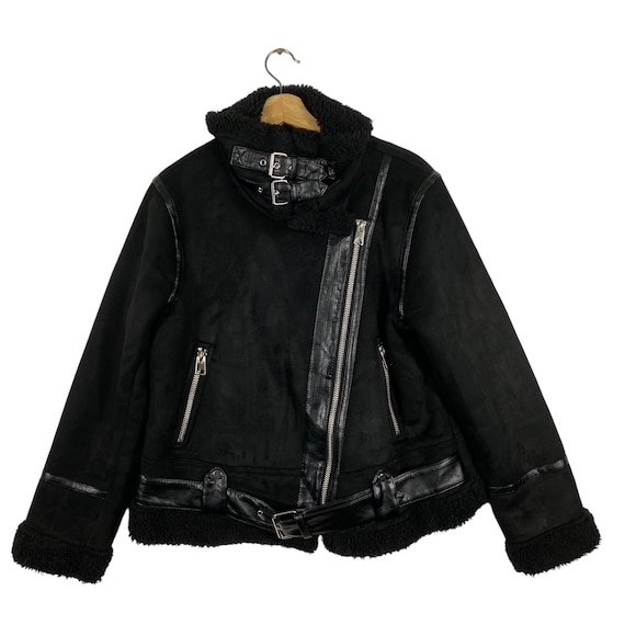 ZARA ファージャケット ブラック　Mサイズ ボクシーフィット フェイクファー ジャケット - ブラック | ZARA