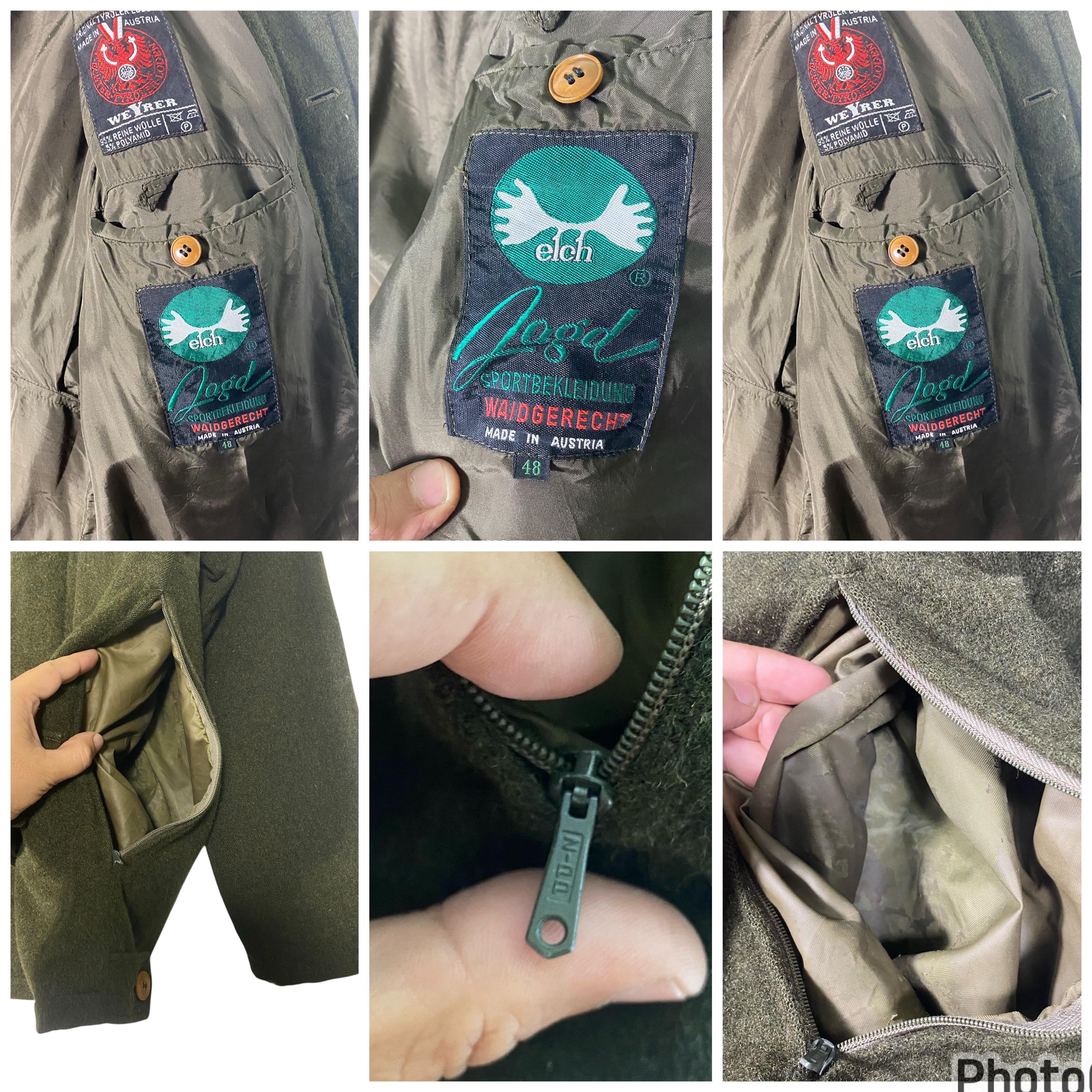 Vintage Tyroler Loden Wool Coat: Austrian Green Army Jacket (M) - Etsy