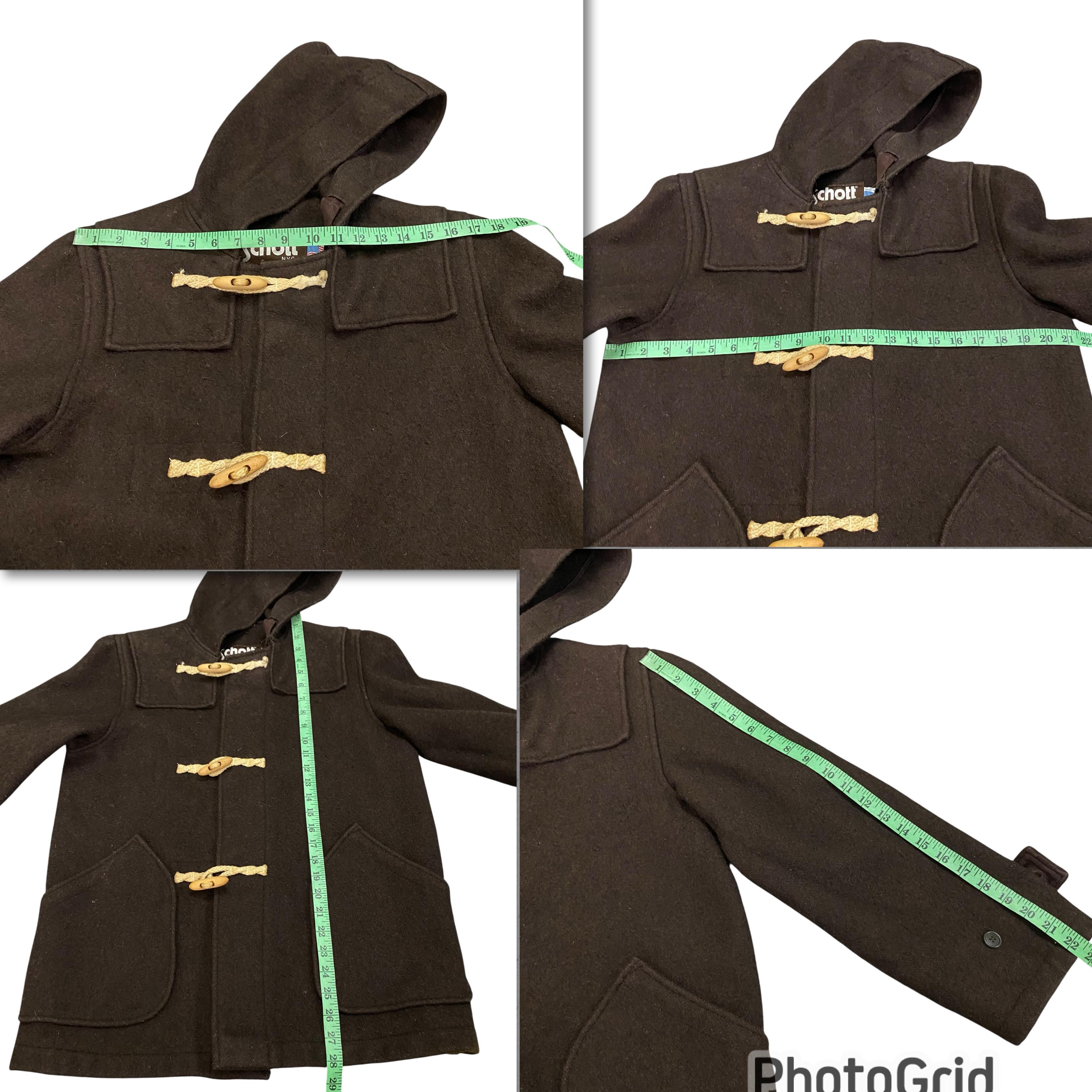 ヴィンテージ Schott ダッフルコート ジャケット Sサイズ ブラウン