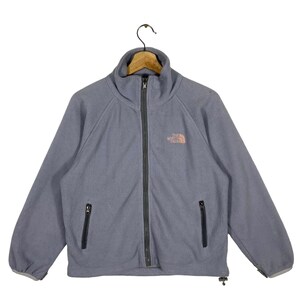 Vintage The North Face Fleece Zipper Jacket M Size Blue Colour