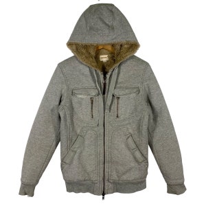 Faux fur lined sweatshirt hotsell
