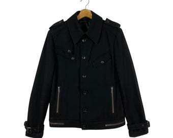 KATHARINE HAMNETT ピーコート Lサイズ Vintage Katharine Hamnett London Jacket L Size Black Colour - Etsy
