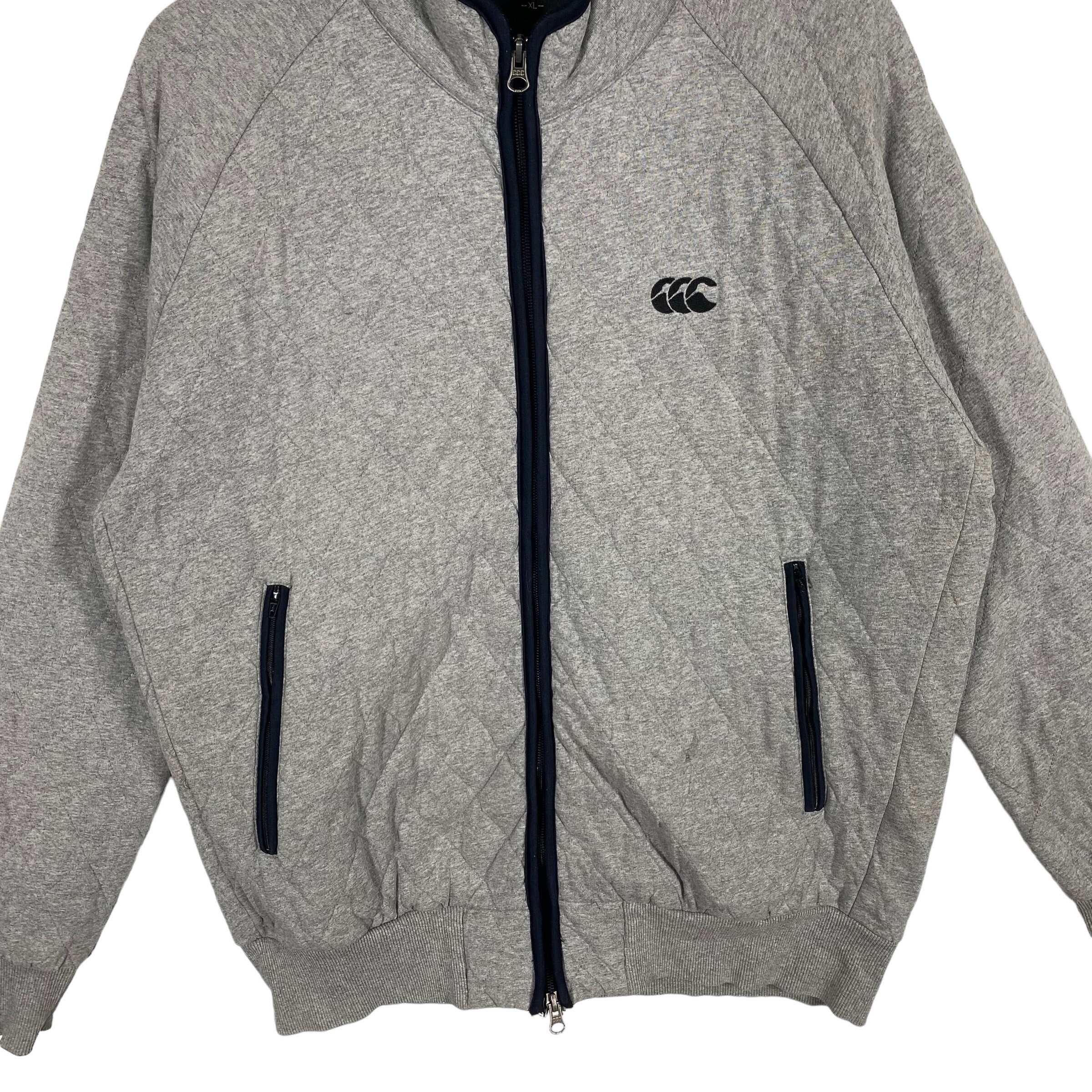 カンタベリージャケット ジッパー XLサイズ Lサイズにフィット グレー