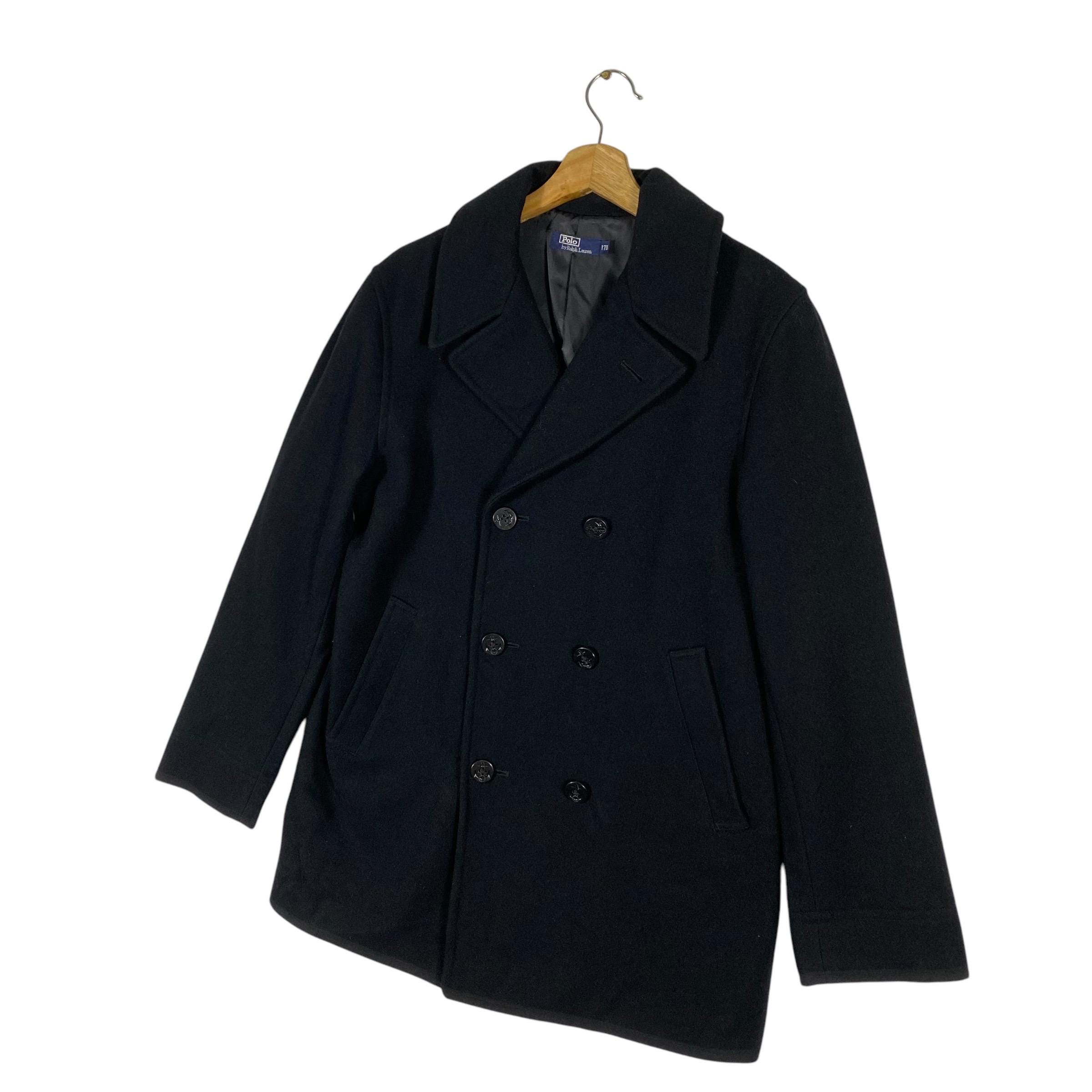 Vintage Polo Ralph Lauren Double Breasted Wool Button Jacket Size