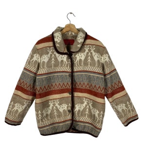 Vintage Fancy Way Classics Wool Jacket M Size