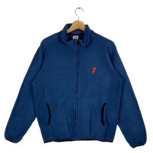 Giacca vintage Lifemax in pile taglia L ma per adattarsi alla taglia M colore blu navy