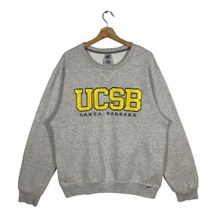 Vintage University of California Santa Barbara Sweatshirt L Size Grey Colour