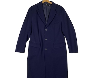 Jil Sander X Uniqlo Men's Wool Blazer Coat Dark Navy Blue Size