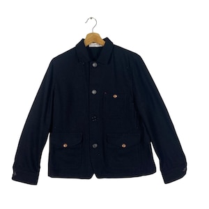 Ines De La Fressange Paris X Japanese Brand Wool Button Jacket L Size But To Fit M Size Black Colour