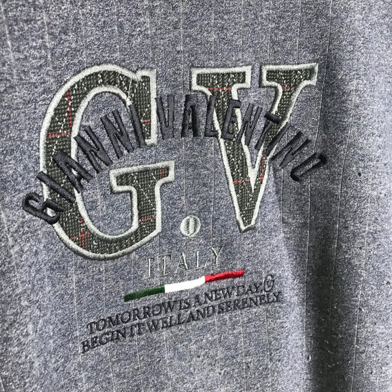 Vintage Gianni Valentino Embroidery Sweatshirt L … - image 3