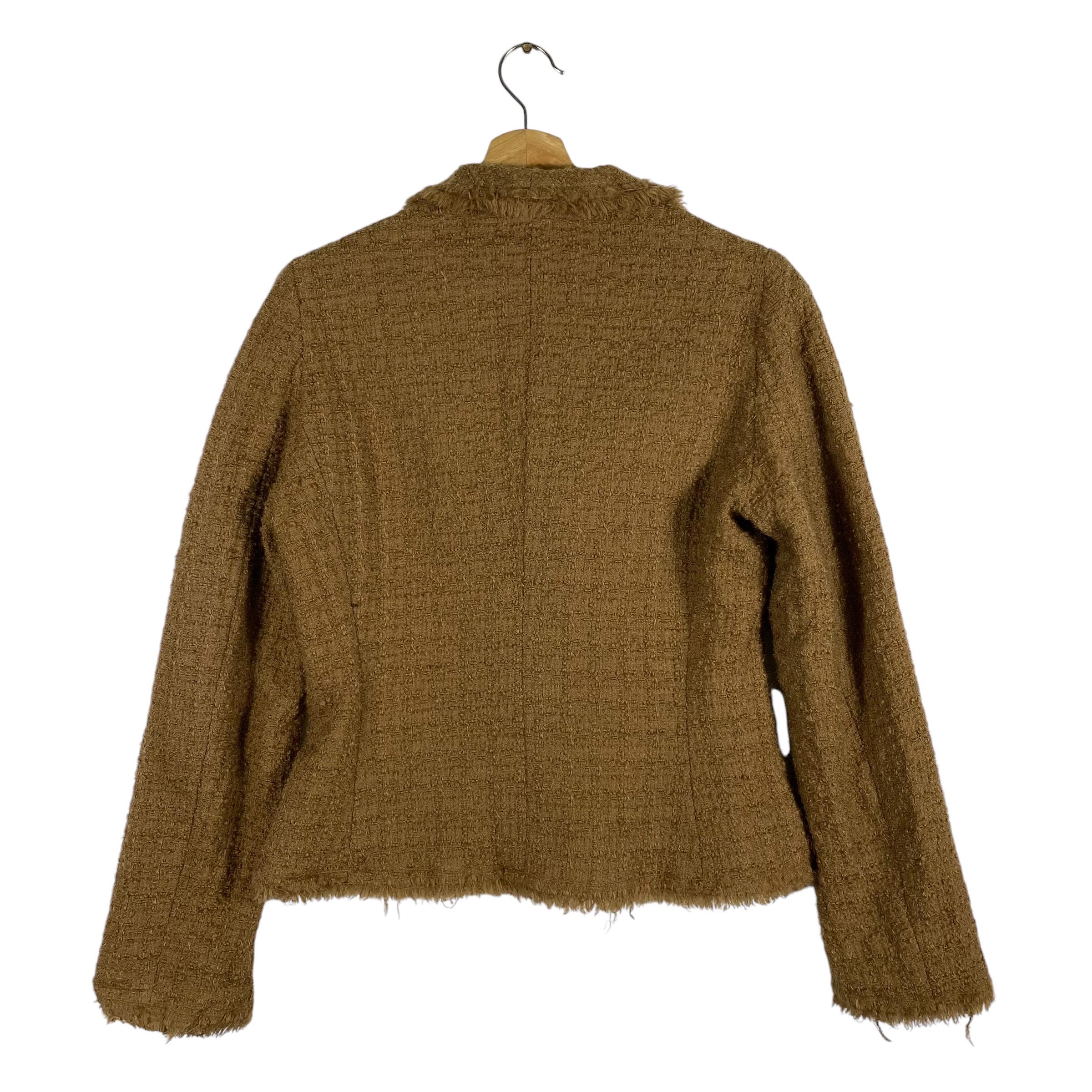 Moschino Cheap and Chic Wool Button Jacket Brown Colour - Etsy Canada