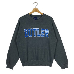 Vintage University Butler Sweatshirt M Size Darkgrey Colour